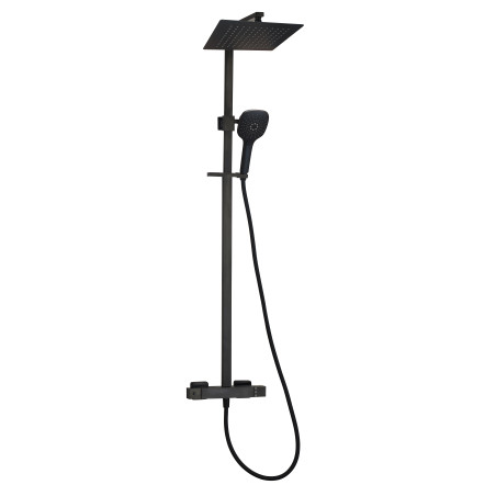 Colonne de douche carrée RUBY noir mat