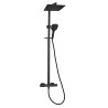 Colonne de douche carrée RUBY noir mat