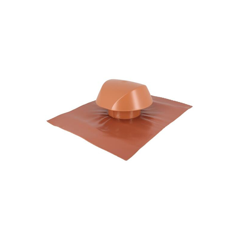 Chapeau de ventilation à coller, 45 x 33 cm, terracotta