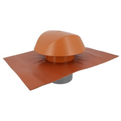 Chapeau de ventilation à coller, 45 x 33 cm, terracotta