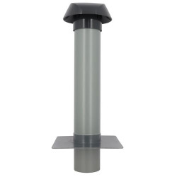 Chapeau ventilation platine toit plat anthracite
