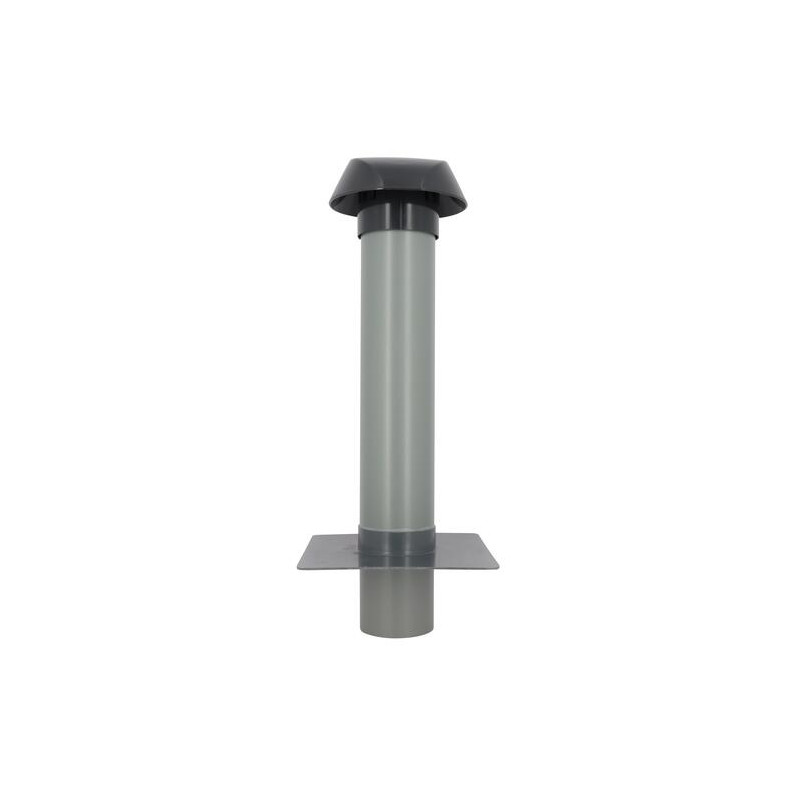 Chapeau ventilation platine toit plat anthracite