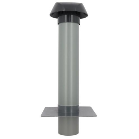 Chapeau ventilation platine toit plat anthracite