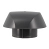 Chapeau ventilation sans moustiquaire anthracite