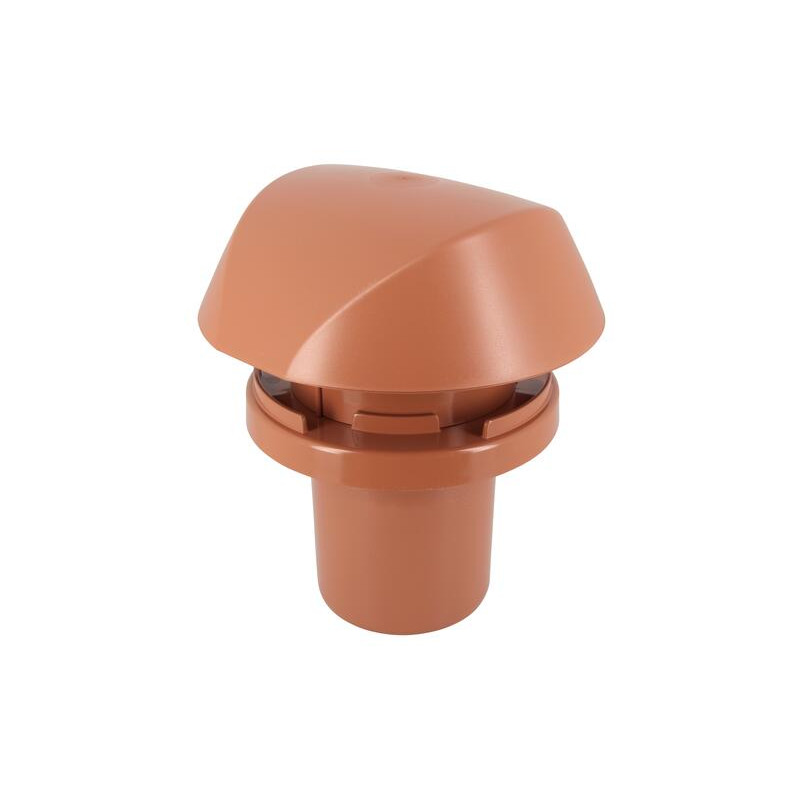 Chapeau de ventilation +adapteur tuile douille, terracota