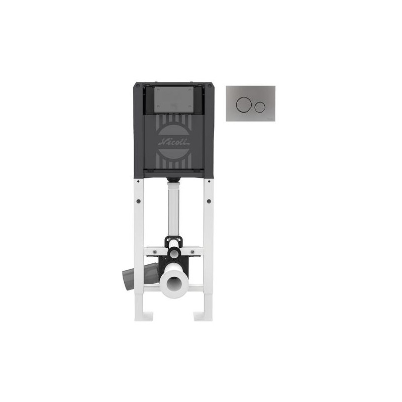 VIRTUO® Mix Bâti-support en 2 parties, autoportant, avec plaque DUO mat