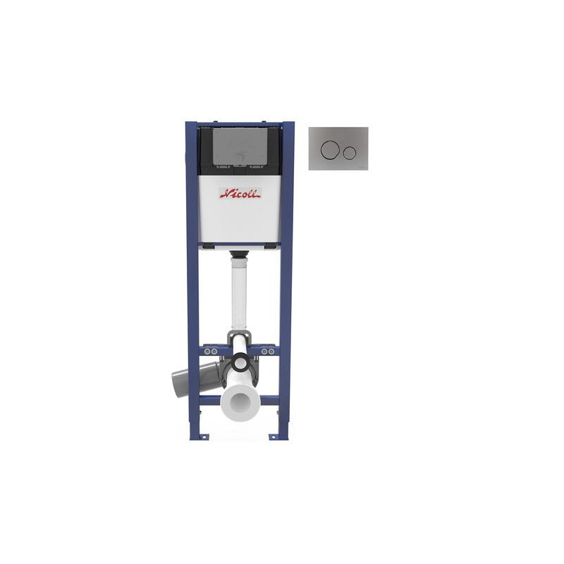 VIRTUO® Fit Bâti-support, mural, avec plaque DUO mat