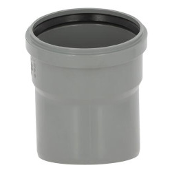Coude 15° CR4 / CR8 Ø110 Mâle/Femelle Joint Standard Gris