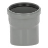 Coude 15° CR4 / CR8 Ø110 Mâle/Femelle Joint Standard Gris