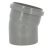 Coude 15° CR8 Ø160 Mâle/Femelle Joint Fixe Gris