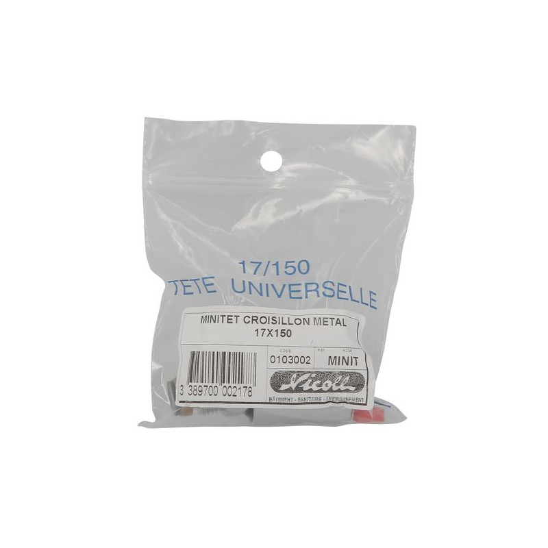 Tête de robinet Minitet croisillon métal mâle