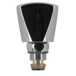 Tête de robinet Minitet, croisillon métal M 17 x 150