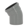 Coude 30° CR4 / CR8 Ø110 Mâle/Femelle Joint Standard Gris