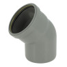 Coude 45° CR4 / CR8 Ø110 mm Mâle/Femelle Joint Fixe Gris