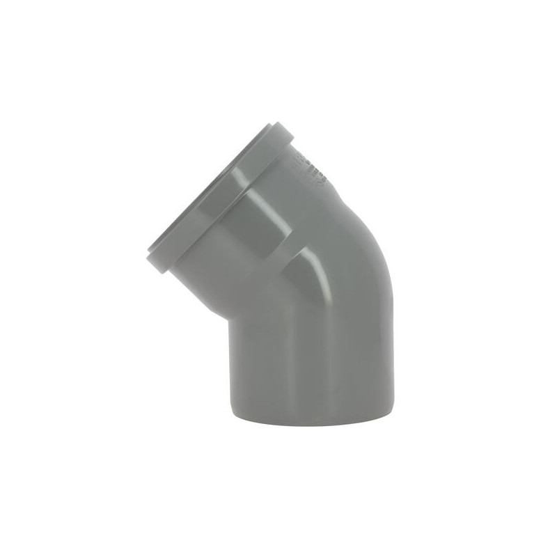 Coude mâle-femelle à joint, standard, gris