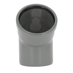 Coude 45° CR4 / CR8 Ø110 mm Mâle/Femelle Joint Standard Gris