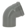 Coude 67°30 CR4 / CR8 Ø110 mm Mâle/Femelle Joint Standard Gris