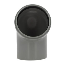 Coude 67°30 CR4 / CR8 Ø110 mm Mâle/Femelle Joint Standard Gris
