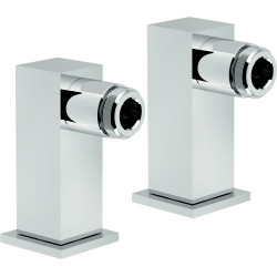 Paire des colonnettes carré pour baignoire 3/4 x 1/2 chromé