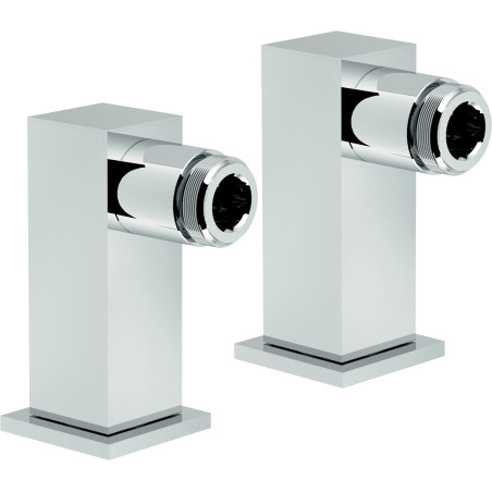 Paire des colonnettes carré pour baignoire 3/4 x 1/2 chromé