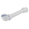 Tubulure de lavabo bi-matière, Ø 32 mm, sortie arrière avec joints intégrés