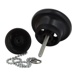 Bonde de lavabo, bouchon-chaînette, en matières recyclées