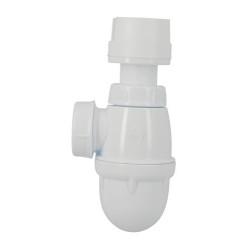 Siphon plastique Groupe de sécurité, entrée G 1", sortie G 1" 1/4, blanc