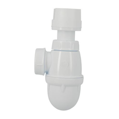 Siphon plastique Groupe de sécurité, entrée G 1", sortie G 1" 1/4, blanc