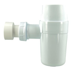 Siphon plastique Groupe de sécurité, entrée G 1", sortie G 1", douille à coller