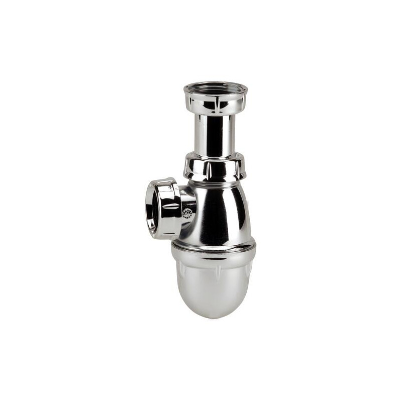 L211m-siphon lavabo regl.1 1/4 metallise