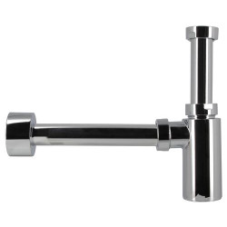 L311-Siphon de lavabo, design plastique, ABS métallisé, Ø 32/40 mm