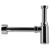 L311-Siphon de lavabo, design plastique, ABS métallisé, Ø 32/40 mm