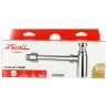 L311-Siphon de lavabo, design plastique, ABS métallisé, Ø 32/40 mm
