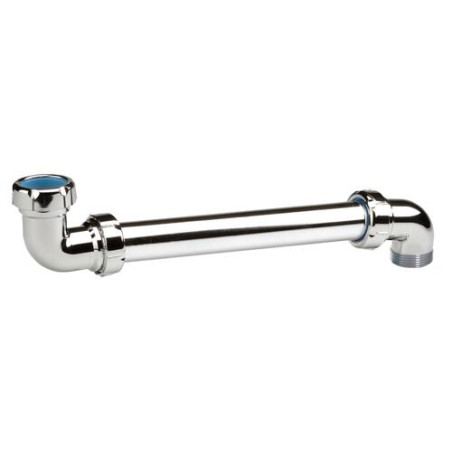 Tubulure de lavabo plastique chromé, Ø 32 mm