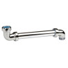 Tubulure de lavabo plastique chromé, Ø 32 mm