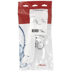 Tubulure de lavabo plastique chromé, Ø 32 mm