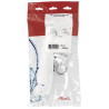 Tubulure de lavabo plastique chromé, Ø 32 mm