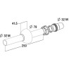 L266-sortie arriere 1 1/4 lavabo chr