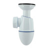 Bonde avec siphon lavabo Ø32 mm, à joint intégré sans bouchon chaînette