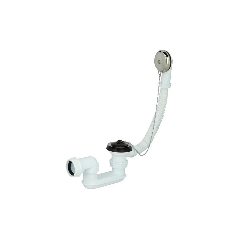 Vidage de baignoire plastique à bouchon chaînette, longeur câble 650 mm