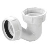 Siphon pour baignoire en forme de "P", diamètre 40, garde d'eau 12, encombrement