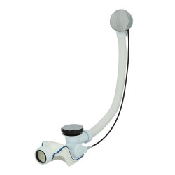 Vidage à câble VIDHOOBAIN, avec siphon ultra-plat auto-nettoyant, clapet Ø 70 mm