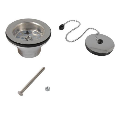Bonde et vidage plastique pour éviers 1 cuve, Ø 84 mm, perçage 60 mm