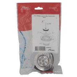Bonde plastiqu, Ø 70 mm, éviers inox, 1 cuve, en polypropylène blanc