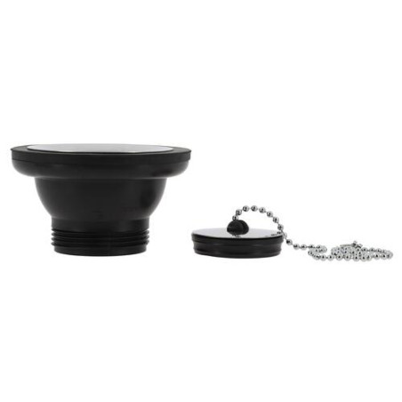 Bonde d'évier, Ø 50 mm, bouchon-chaînette, en matières recyclées