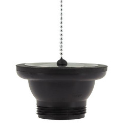 Bonde d'évier, Ø 50 mm, bouchon-chaînette, en matières recyclées