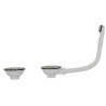 Vidage à panier pour éviers tous matériaux 2 cuves, perçage 90 mm