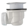 Bonde receveur de douche, Ø 60 mm, sortie horizontale Ø 40 mm, à grille inox