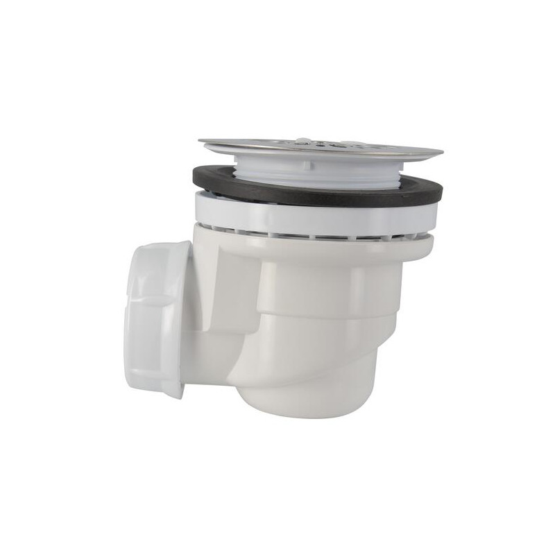Bonde receveur de douche, Ø 60 mm, sortie horizontale Ø 40 mm, à grille