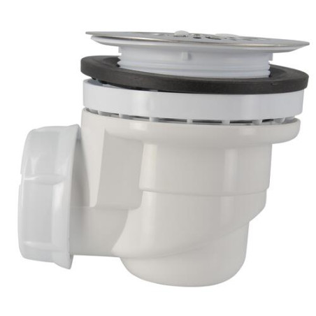 Bonde receveur de douche, Ø 60 mm, sortie horizontale Ø 40 mm, à grille
